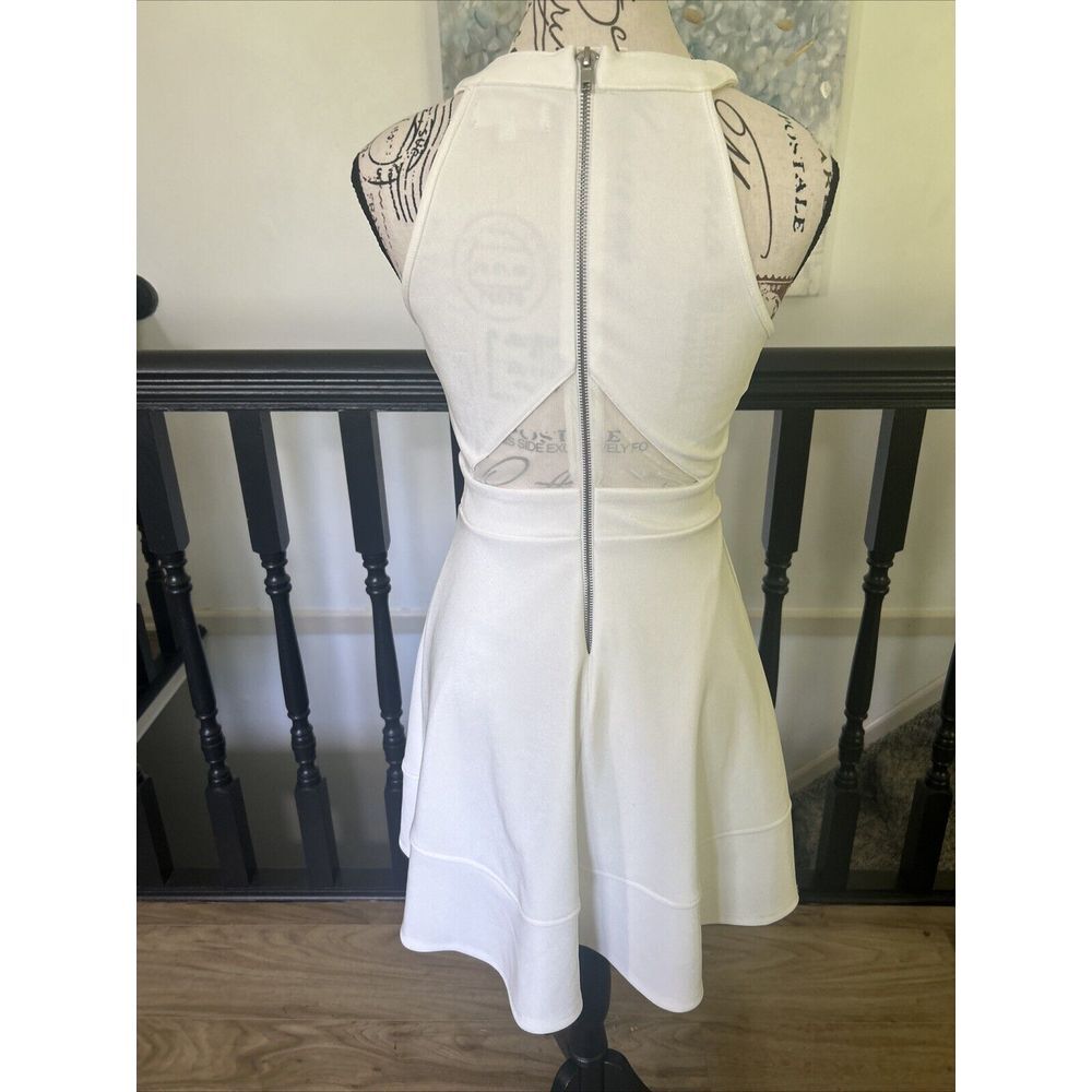 Honey and Rosie A-Line Dress‎ Womens Size S Cream Sleeveless High Neck - Picture 4 of 5